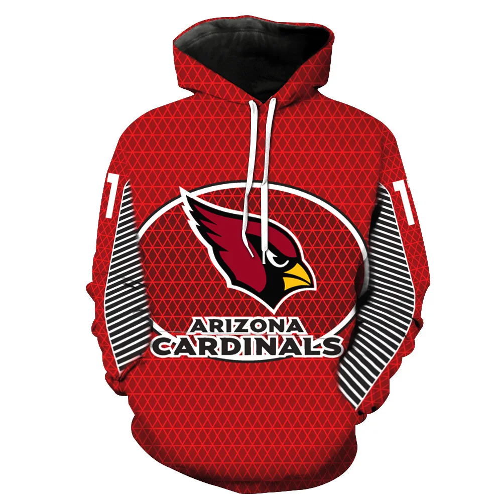 Arizona Cardinals регби команда печатная Кепка Карманный пуловер Защита мужская мода Кепка защита толстовки - Цвет: CAMEL