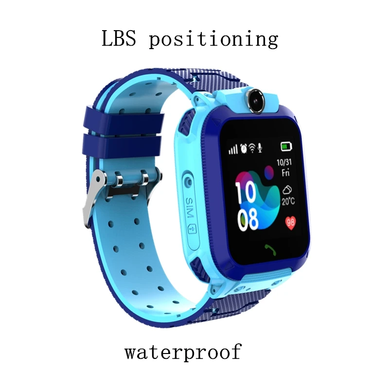 Q12 Kids Smart Watch Waterproof LBS Location Support Hebrew Use 2G SIM Card Chindren Tracking Boys Girls Smartwatch Clock Gift 