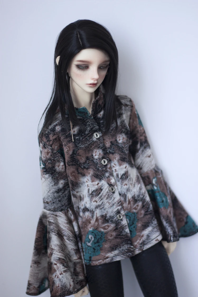 BJD Одежда для кукол, подходит для 1/3 1/4 MSD SSDF, размер, рукав Павлин, корейский хлопок, воротник-стойка, рубашка, аксессуары для кукол