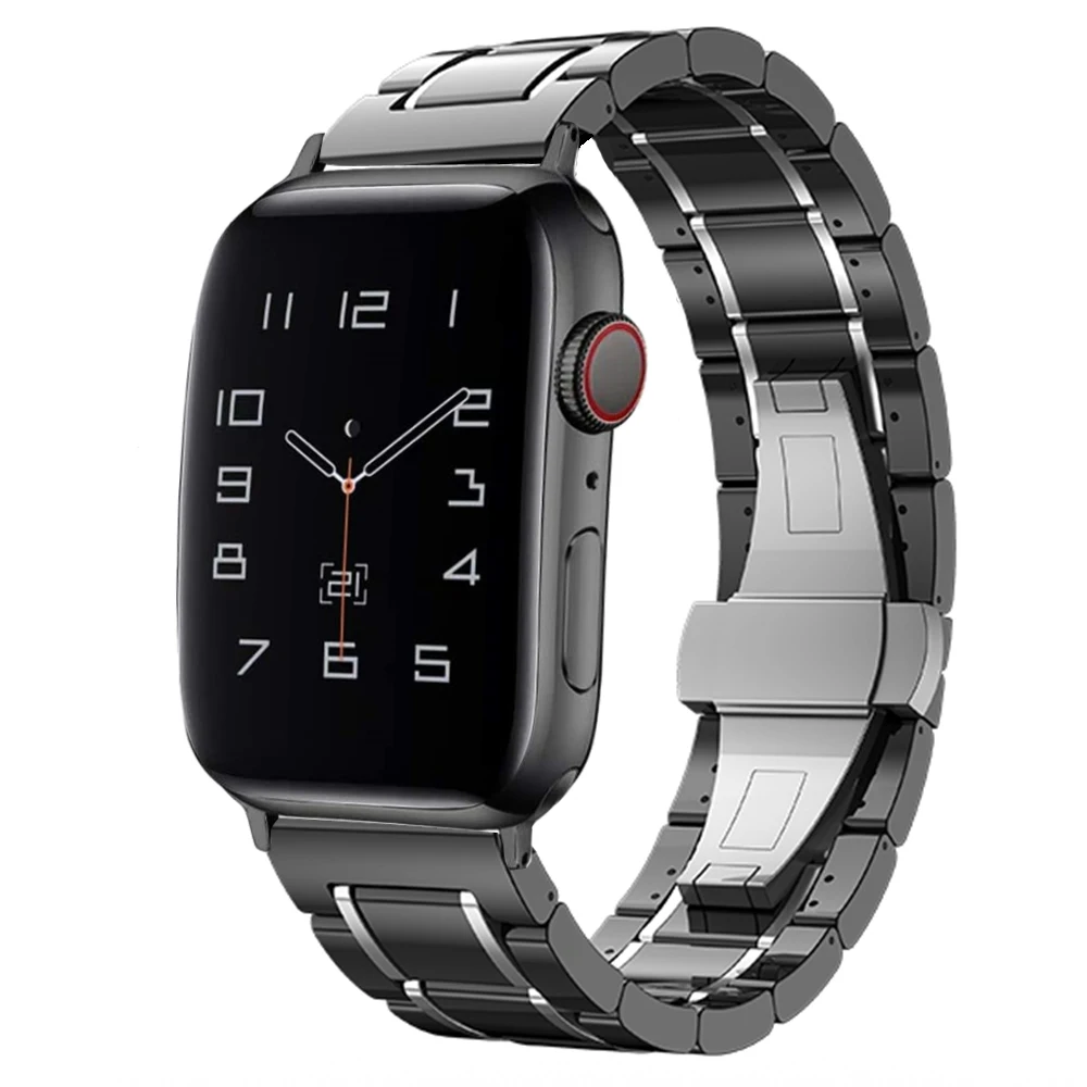 Браслет для apple watch series 4 5 band 44 мм 40 роскошный керамический ремешок наручных часов