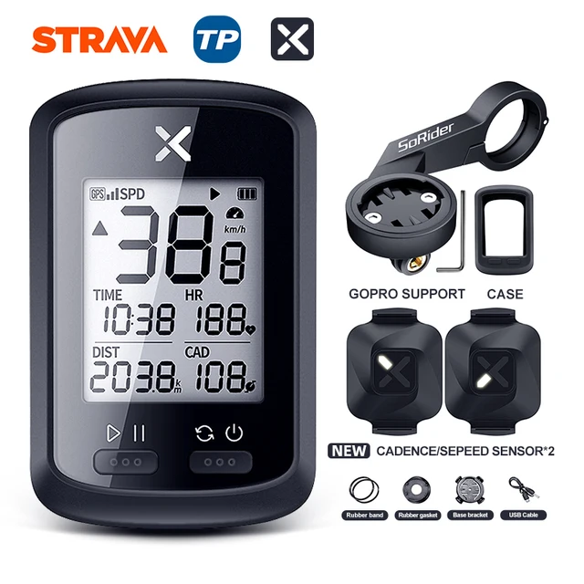 XOSS GPS Bike Computer G+ Wireless Cycling Speedometer Road  MTB Waterproof Bluetooth ANT+ Cadence Speed Cycle Bicycle Computer G PLUS Group C