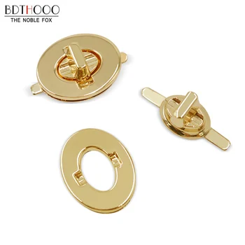 

BDTHOOO 10pcs/lot Metal Bag Twist Lock Lockbutton Screw Lock Egg-shaped Lock Hook for DIY Handbag Suitcase Hardware Accessories