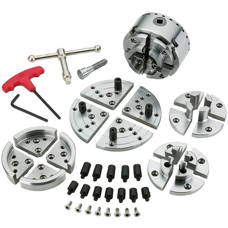 Woodworking lathe, 3.75 inch, bevel gear chuck kit, M25\1 inch 8 teeth