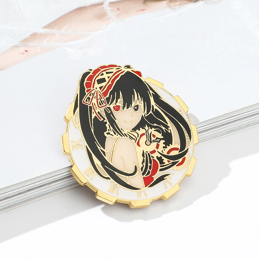 Tokisaki 漫画のキャラクター バッジ ボタン アニメ 英語 誕生日 コスプレ 変装コレクション 装飾ギフト ブローチ Aliexpress
