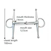 Stainless Steel Horse Bit Full Cheek Bit Horse Equipment 5 Inch Copper Mouthpiece Iron Plated Bit 3