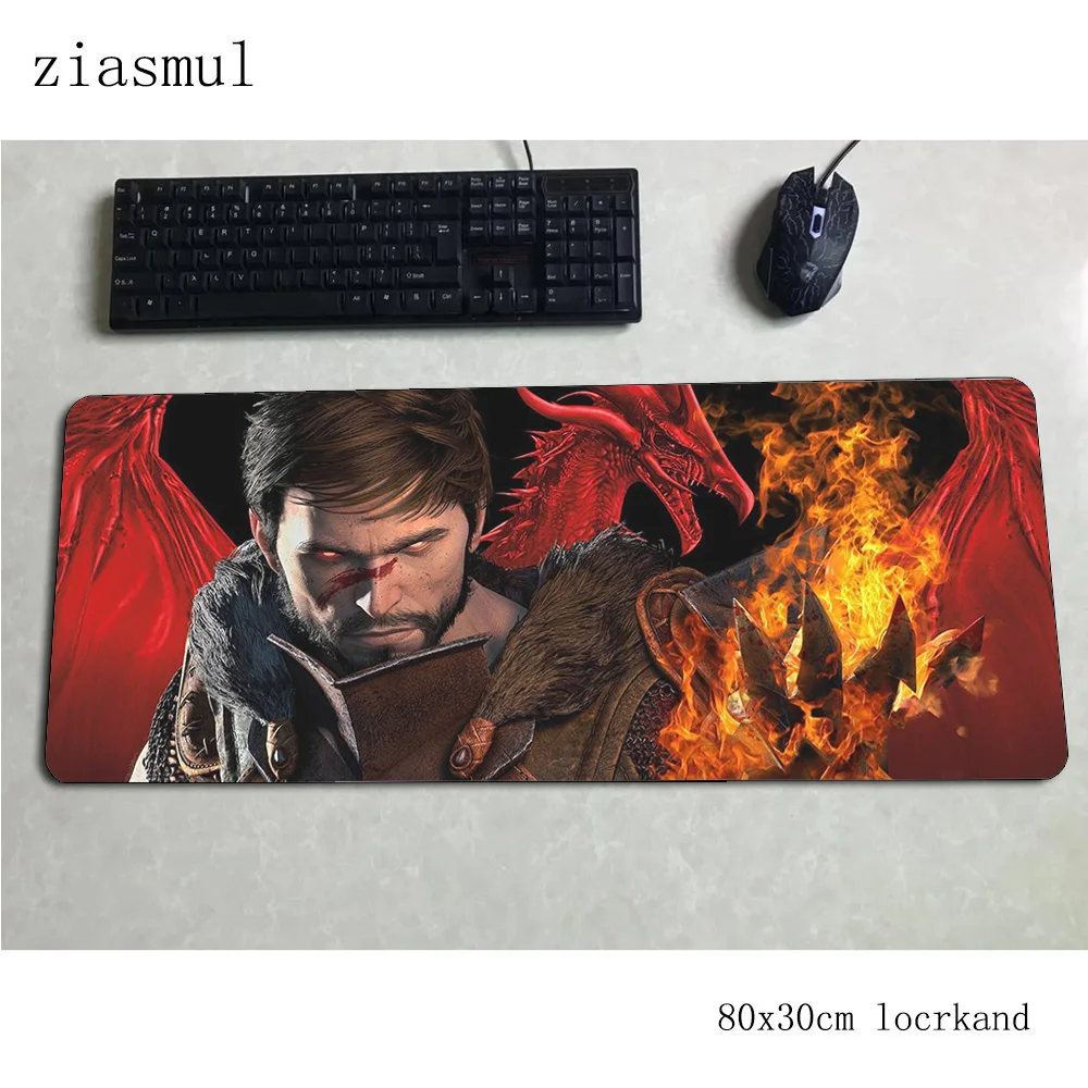Коврик для мыши dragon age 80x30 см Коврик для мыши в подарок на Хэллоуин компьютерный Коврик Для Мыши игровые аксессуары модные игровые коврики и чехлы игры pc gamer