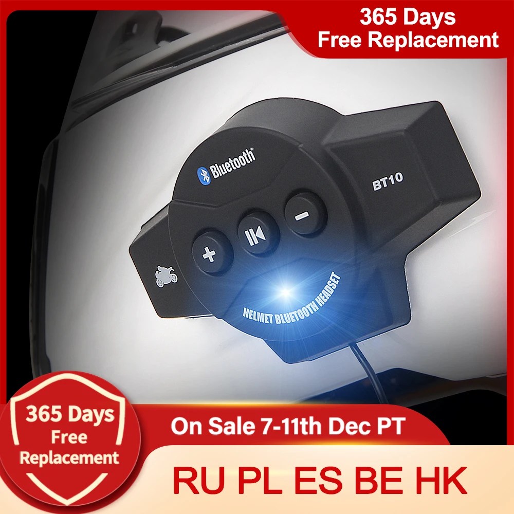 Herobiker Motorcycle Helmet Headset Wireless Bluetooth Headphone