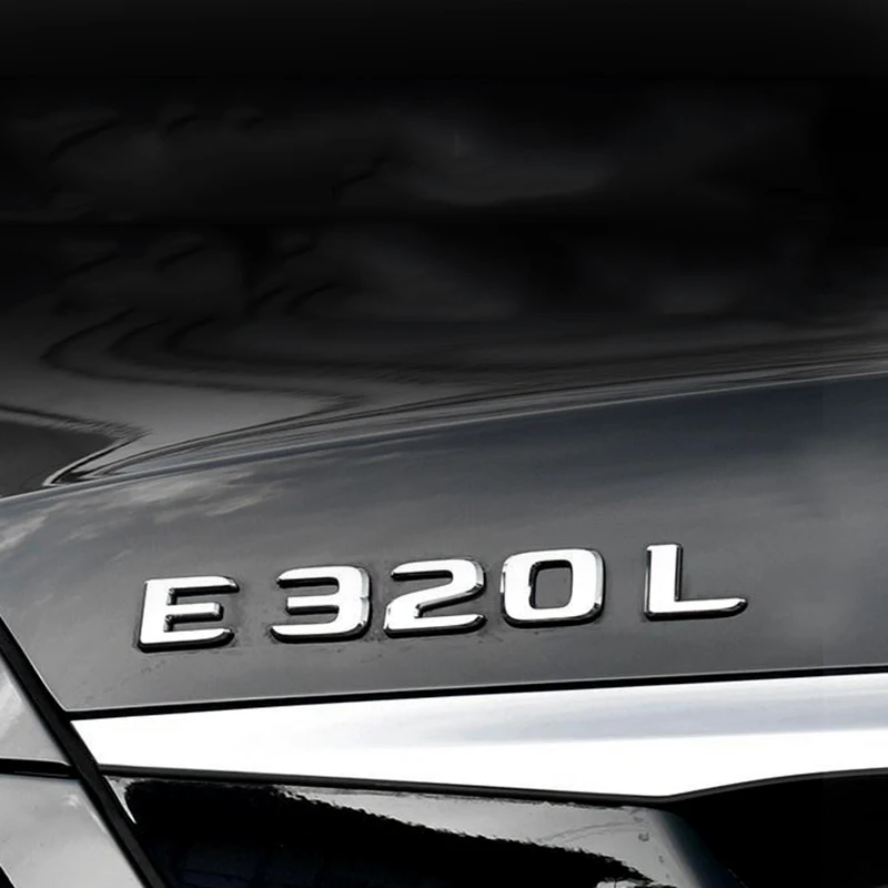 Хромированные буквы цифры Эмблема для Mercedes Benz A C S CLA CLE CLS GLA GLC GLE GLS значок Стайлинг