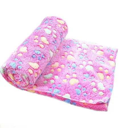 hot pink Зимнее теплое одеяло для питомца кошки dod, S/M/L, лапы, милый котенок, полотенце со щенком, ткань для сна, простыня, подогреватель, поставка домашних животных - Цвет: hot pink