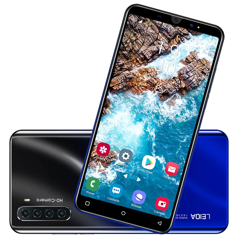 [EAM] Gray Irregular Knitting Sweater Loose Fit ?Smartphone Android 9.0 Smart Phone  Recognition Free Case Cheap unlock mobile phone wholesale free shipping  Student smartphone