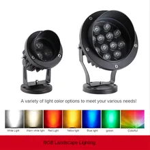 

LED Lawn Light Garden Lighting IP65 Waterproof Led Underground Light Outdoor Yard Lights Colorful Tree Lights 12W 18W courtyard