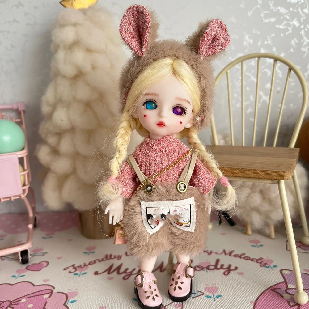 16CM Fashion Suit Super Mini Cute Princess Doll 1/8 Scale Handmade Makeup BJD OB11 Joints Body Figure Whole Dolls Toy Gift C1613 ковш huohou hu0163 super platinum pan 16cm