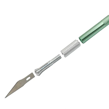 

Precision Hobby Knife Stainless Steel Blades for Arts Crafts Repair Leather Films Tools Pen Multi Purpose Razor DIY