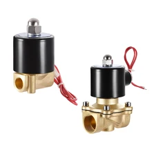 Uxcell AC 220 В латунь нормально закрытый электроуправляемый электромагнитный клапан