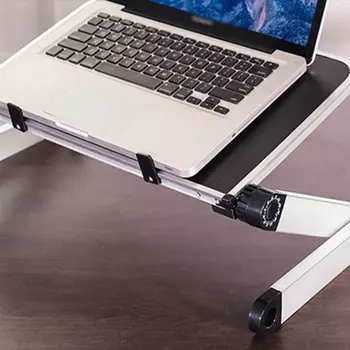 

Aluminum Alloy Laptop Portable Foldable Adjustable Laptop Desk Computer Table Stand Tray Notebook Lap PC Folding Desk Table