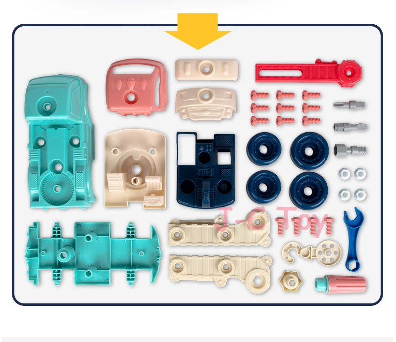 儿童玩具_批发儿童手工玩具-益智拆卸飞机拆装工程车玩具_32