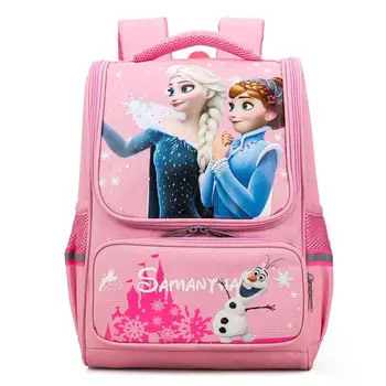 

2020 Disney School Bags For Boys Girls Cartoon elsa anna Backpack Children Orthopedic Backpacks Book Mochila Infantil Grade 3-5