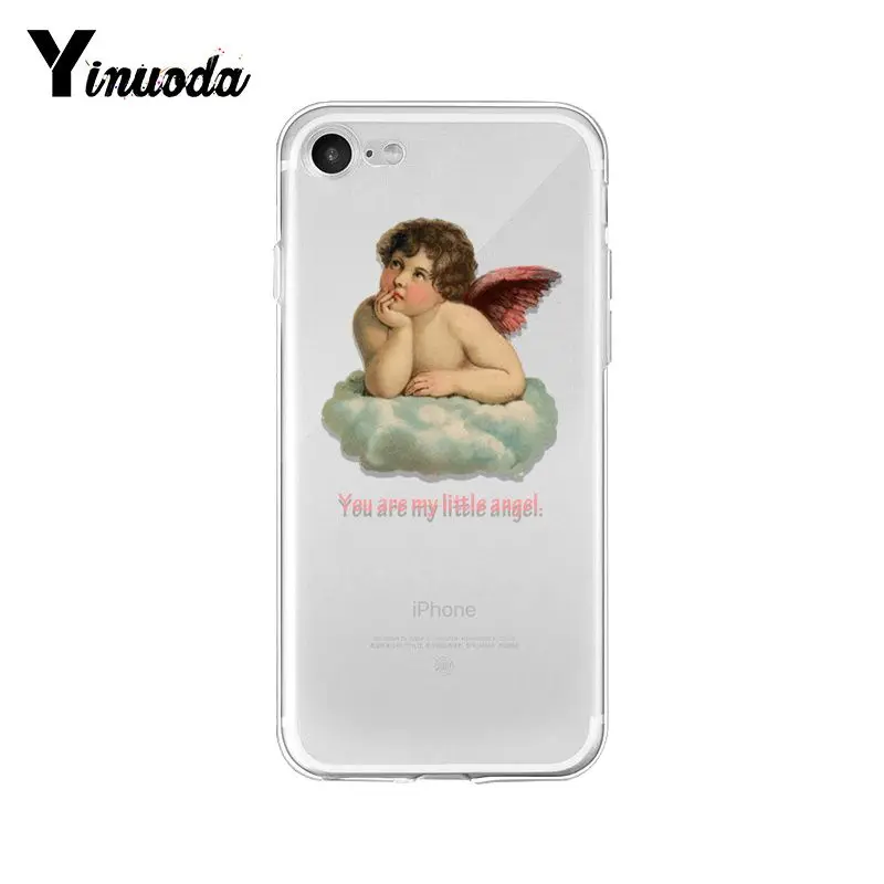 Yinuoda Renaissance angels мягкая резина, термопластичный полиуретан чехол для телефона iPhone X XS MAX 6 6s 7 7plus 8 8Plus 5 5S SE XR 10 11 pro max