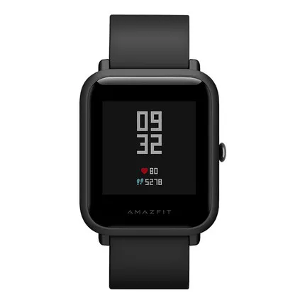 Amazfit bip Смарт часы gps Smartwatch Android iOS монитор сердечного ритма глобальная версия английский/испанский/русский A1608 - Цвет: Bip-black