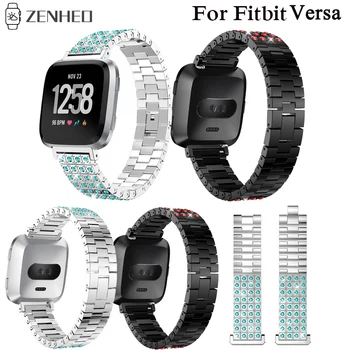 

Alloy Rhinestone Watchband For Fitbit Versa Frontier Classic Smart Watch Bracelet Strap For Fitbit Versa Replacement Watch Band