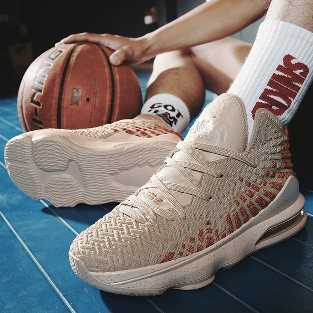 Unisex High Quality Basketball Shoes Men Sneakers Anti Skid Outdoor