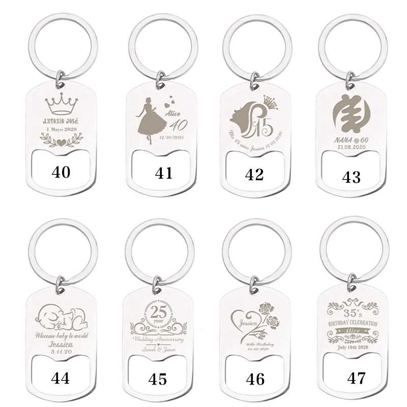 Personalized Bottle Opener Customized Calendar Name Date Beer Bottle Opene Keychain/Key Ring Party Wedding Favor Gifts Souvenirs 22 H0d25eb672e2a4151b114380641e1f4fdJ