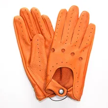 Женские перчатки из натуральной кожи, противоскользящие, дышащие, для вождения, для фитнеса, высококачественные, настоящие перчатки из оленьей кожи, женские, новые, D0131-2W