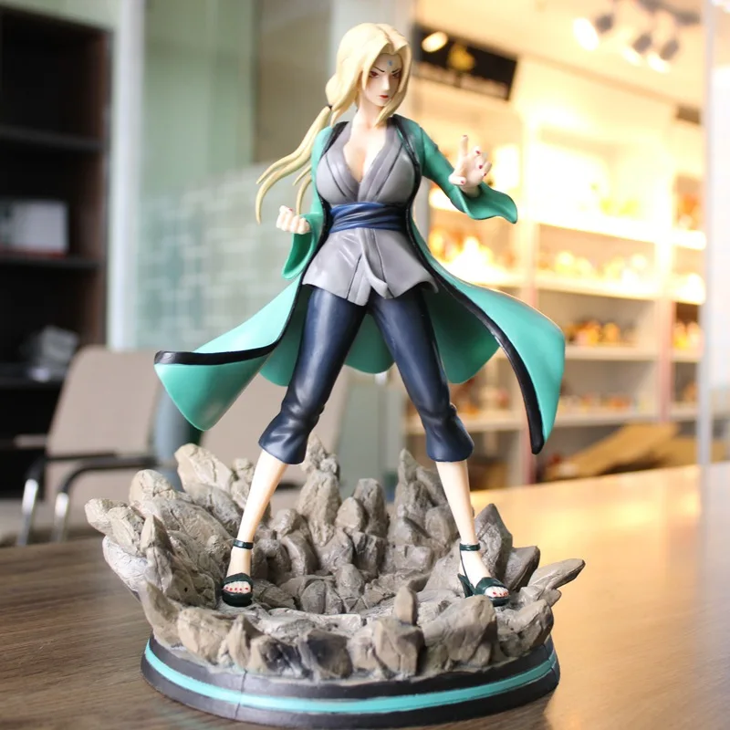 Naruto Tsunade статуя 280 мм пластиковая фигурка героя модель игрушки Наруто Аниме