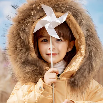 

down jacket girls in long female children winter heavy hair a undertakes to get upset the baby children's clothing coat