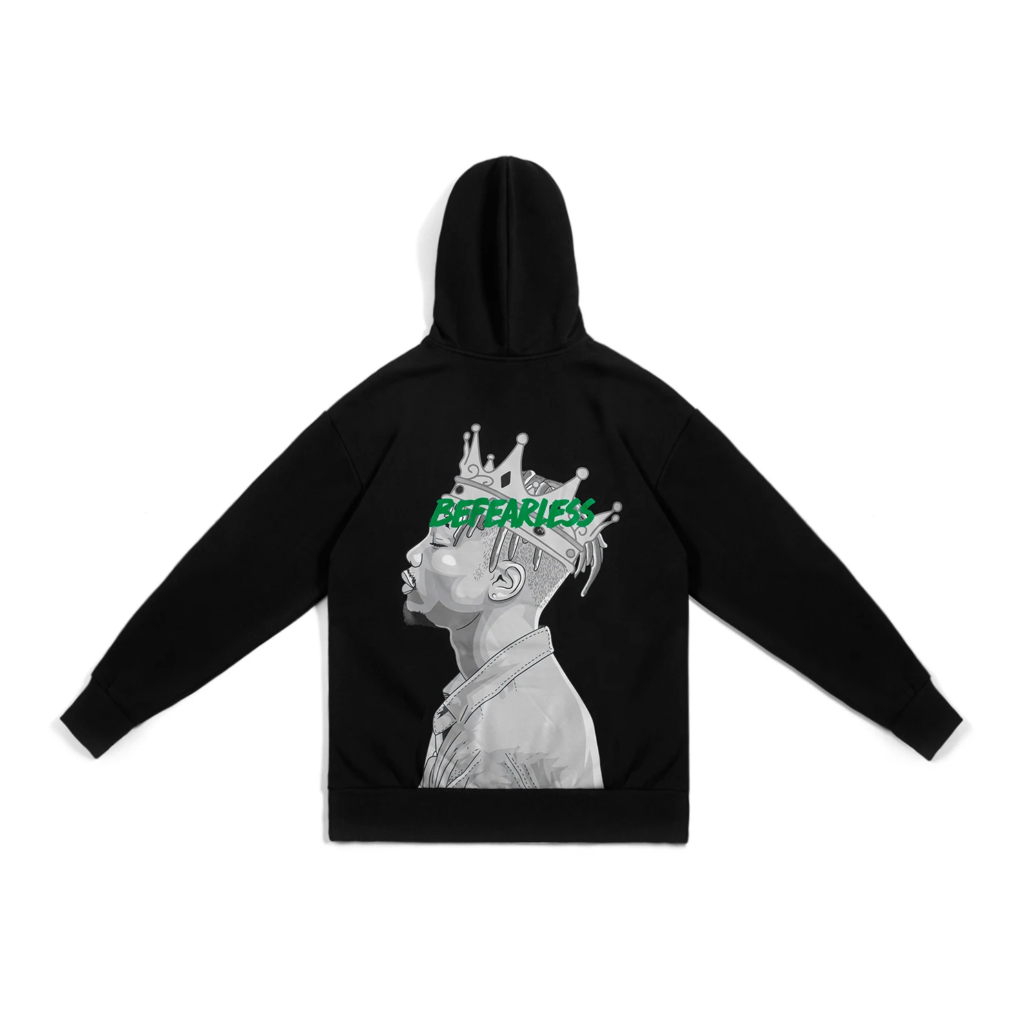 OSCN7 High Street печати флисовая толстовка женщина осень уличная плюс бархатные толстовки оверсайз женщины 8069A - Цвет: Черный