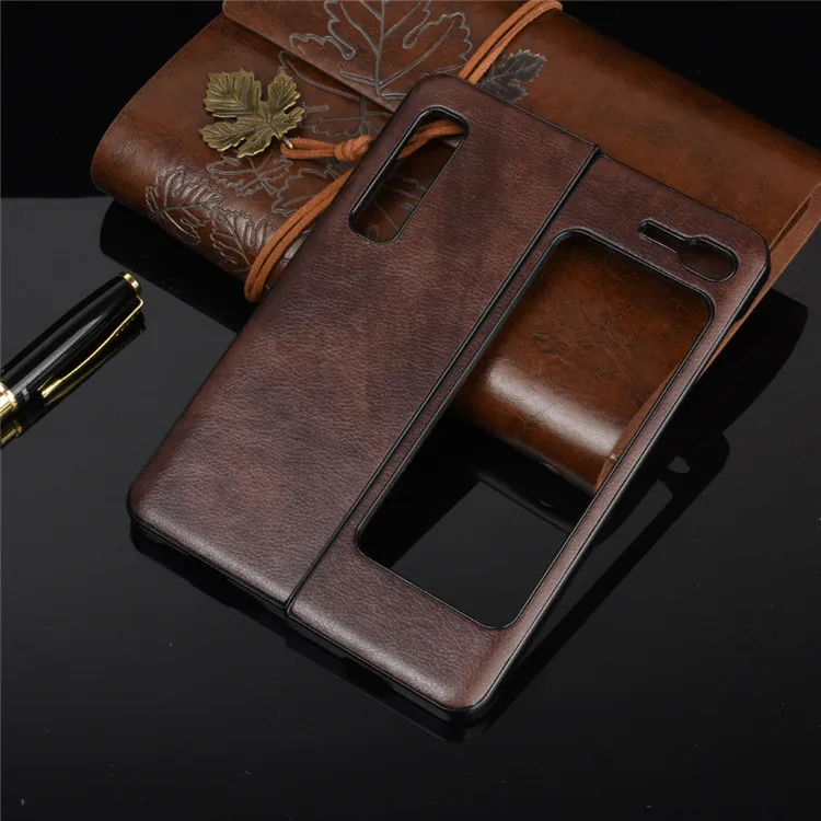 Elegant Litchi Skin PU Leather Book Cover for Samsung Galaxy Fold Series