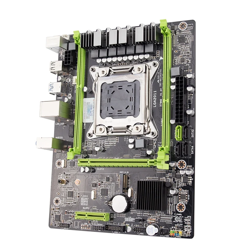 X79 M2 3,0 LGA2011 материнская плата Поддержка NVME M.2 SSD SATA3.0 SATA2.0 USB3.0 с E5 2680V2 Процессор 2x8G 1600 ECC память