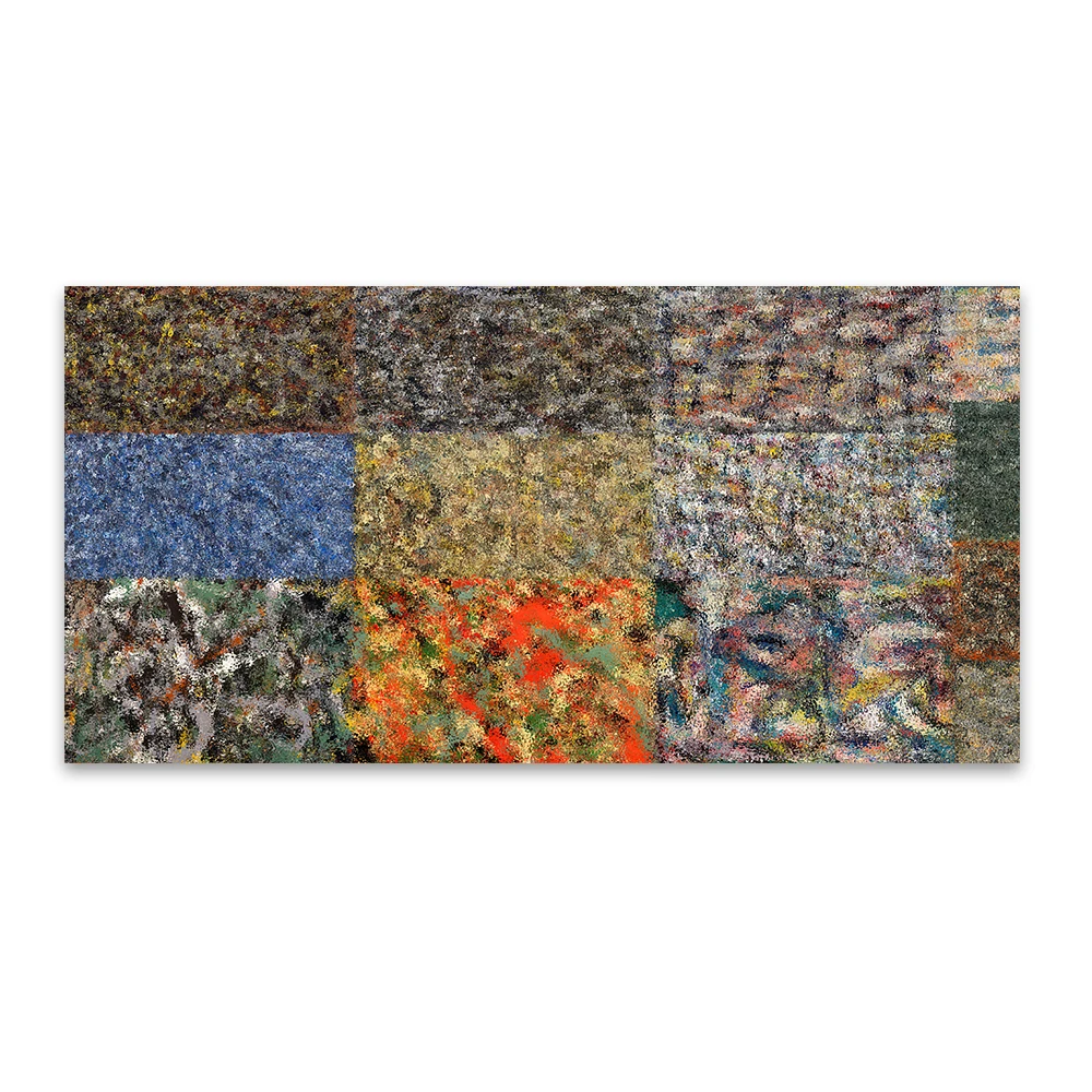 Абстрактная живопись HDARTISAN Настенная картина для гостиной синий фон домашний