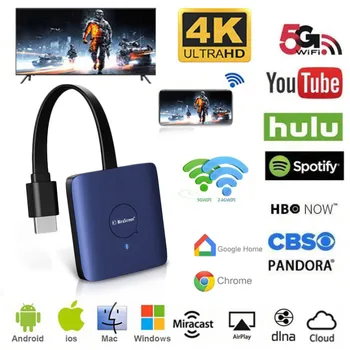 

Display Dongle Adapter 4K Ultra HD Media Screen Wireless HDMI Mirroring TV Projector Streaming Video Receiver For iOS/Android