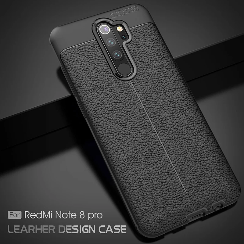 Чехол для Xiaomi Redmi Note 8 Pro противоударный бампер матовый Силиконовый чехол из ТПУ 7 6