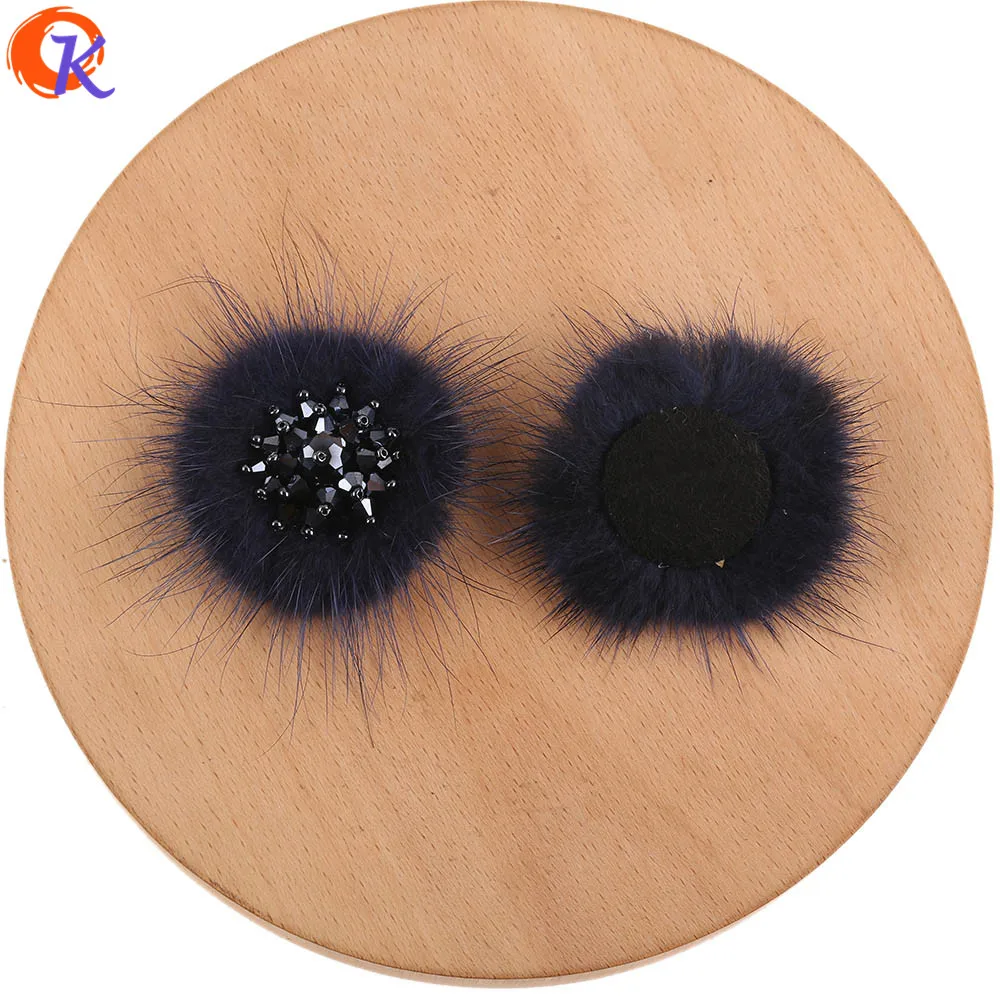 Navy Blue Сердечный дизайн 10 шт 60*60 мм Аксессуары для ювелирных изделий/ручная работа/перьевые и хрустальные амулеты/Изготовление ювелирных изделий/DIY Подвеска/фурнитура для сережек - Цвет: Navy Blue