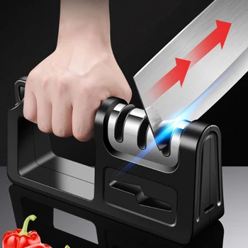 

Knief Sharpener Professional Ceramic Tungsten Kitchen Scissors Sharpening Tool