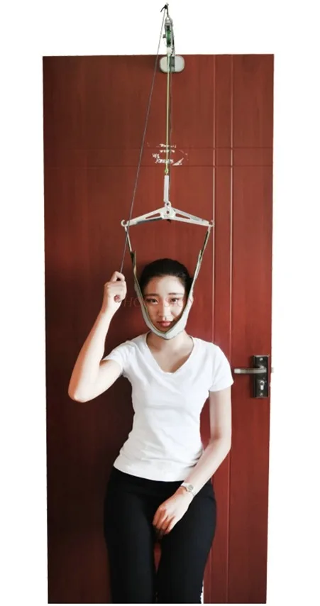 Large force traction door suspension cervical traction frame hanging cervical vertebra tractor chair home spondylosis
