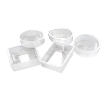 

5pcs Home Flexible Reusable Universal Non Toxic Transparent Soft Silicone Mould Jewelry Making Handwork With Hole DIY Carft