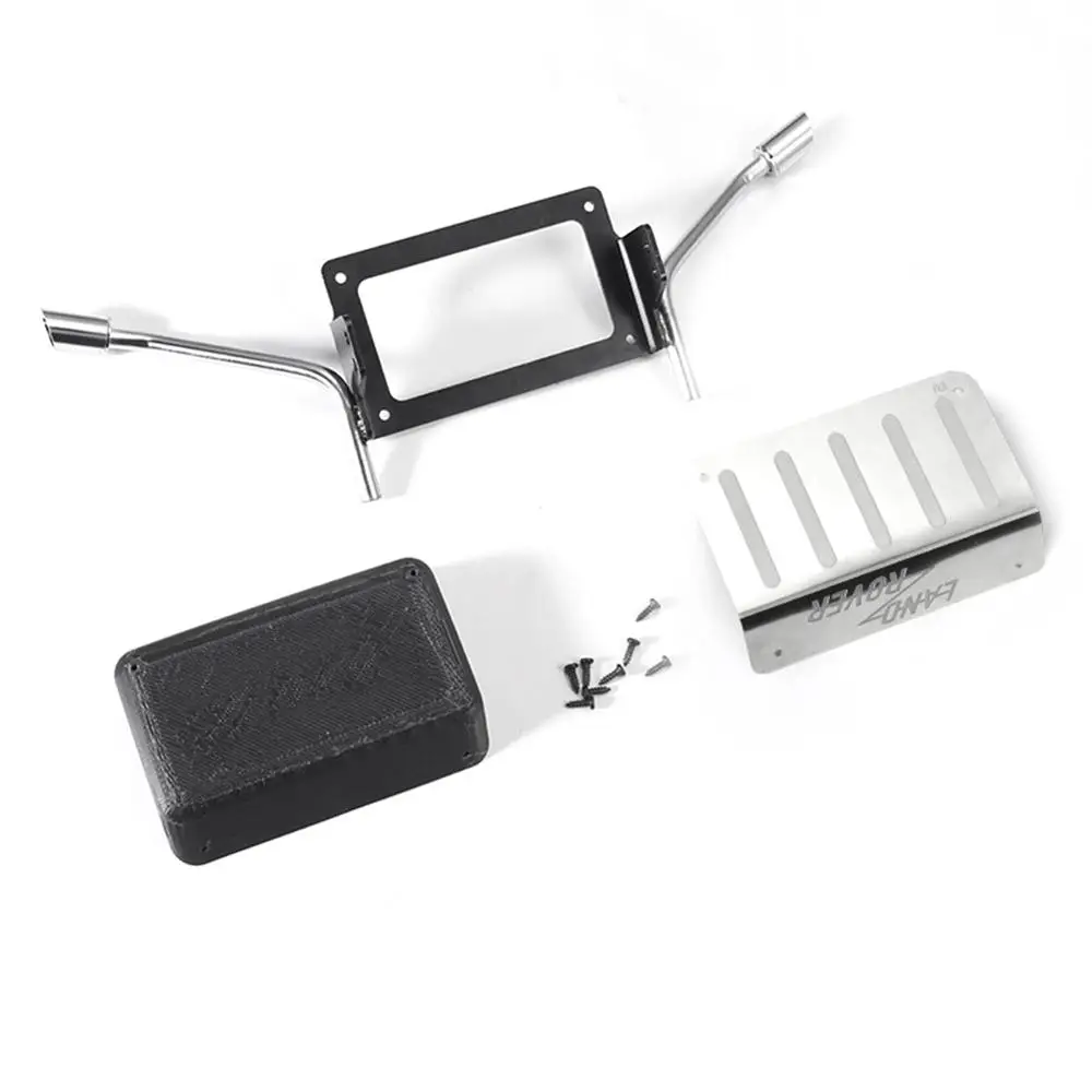 Simulation Metal Fuel Tank Exhaust Pipe for 1/10 Traxxas TRX-4 Land Rover RC Car Novel appearance exquisite workmanship
