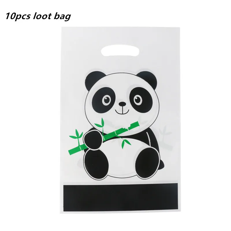 10pcs loot bag 10 шт./лот одноразовые чашки мультфильм панда тематическая вечеринка на день рождения украшения Дети одноразовые посуда бумажные чашки утварь для вечеринки - Цвет: 10pcs loot bag