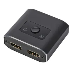 Répartiteur bidirectionnel compatible HDMI 4K 60Hz 2 en 1 sortie et 1 en 2 sorties, prend en charge les moniteurs HDTV 