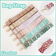 Embroidery Bag Strap Handbag Belt Wide Shoulder Bag Strap Replacement Cotton/nylon Handles Accessory Adjustable Belt for Bags