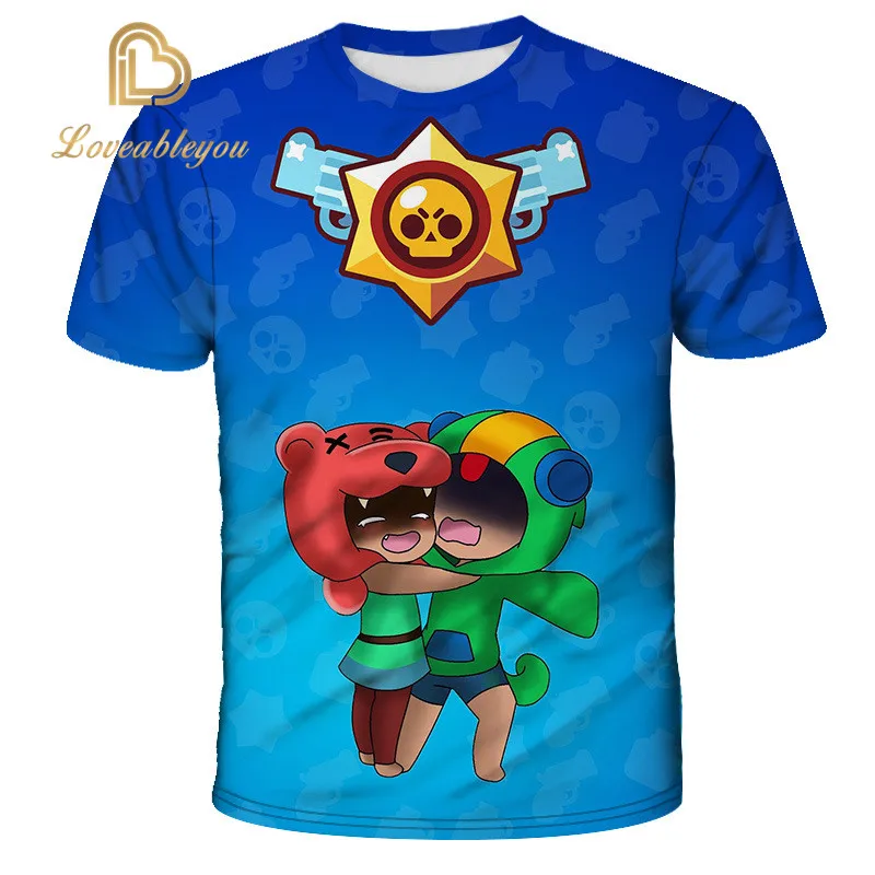 

Shooting Game 3D Streetwear Boys New TShirts Unisex Children Spring Summer 3D Print O-Neck T-Shirt Loose Girls Tops KidsTshirt