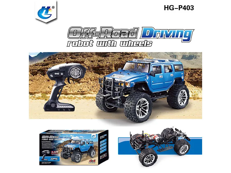 Игрушки для мальчик1:10 Off-road High-speed 2.4G Four-wheel Drive Simulation Climbing Car Remote Control Electric Model Vehicle