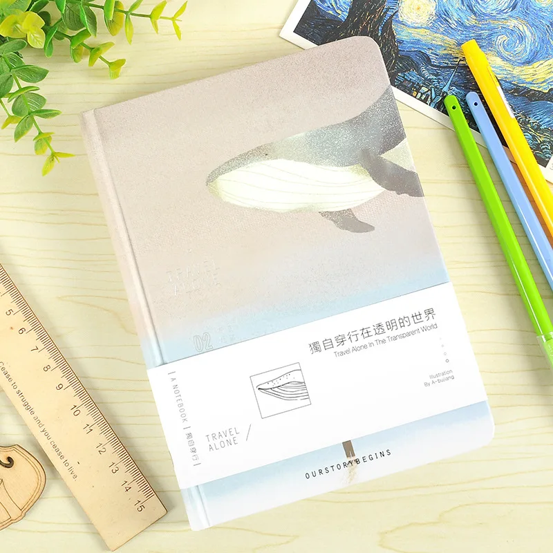 Наш блокнот в твердом переплете с цветными страницами, креативный блокнот из Южной Кореи, блокнот А5, блокнот 128