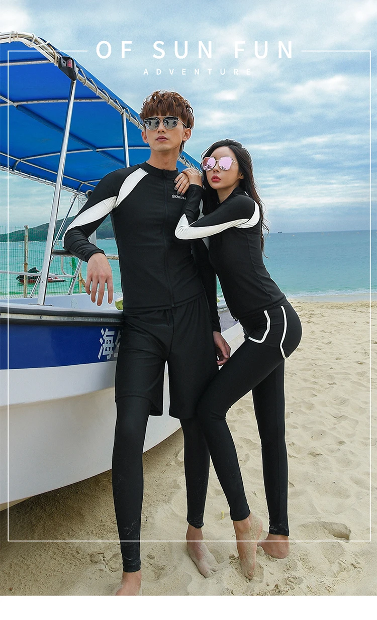 Парный костюм для дайвинга, Раздельный тип, длинные рукава, брюки, защита от солнца, медуза, одежда для подводного плавания, костюм для серфинга, для мужчин и женщин