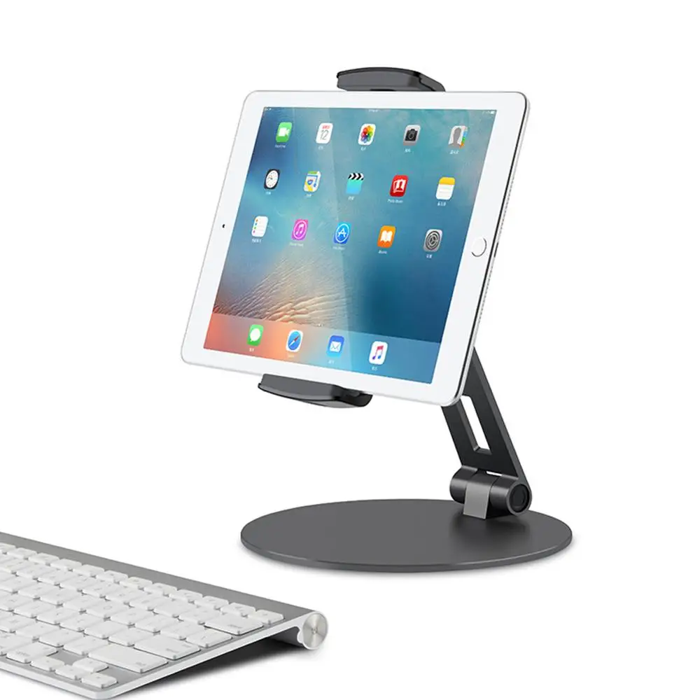 AZiMiYO вращающийся Алюминиевый Стенд Настольный держатель для ipad air 1/2 mini 1/2/3/4 pro 9,7 10,5 12,9 складной держатель для планшета