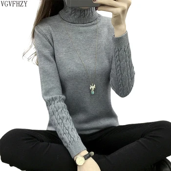 

Sweater Female 2019 Autumn Winter Cashmere Knitted Women Sweater And Pullover Female Tricot Jersey Jumper Pull Femme