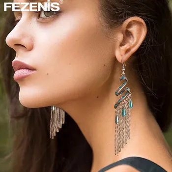 

2020 Bohemian Drop Earrings Women Ethnic Silver Color Long Hanging Dangle Earrings for Women Boho Ethiopia Earring Jewelry